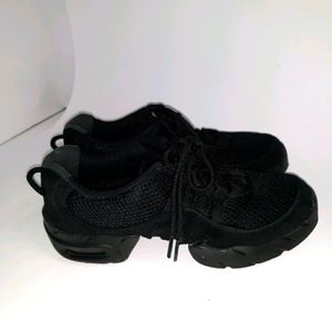 Bloch Black Mesh Split Sole Dance Sneakers S0538L